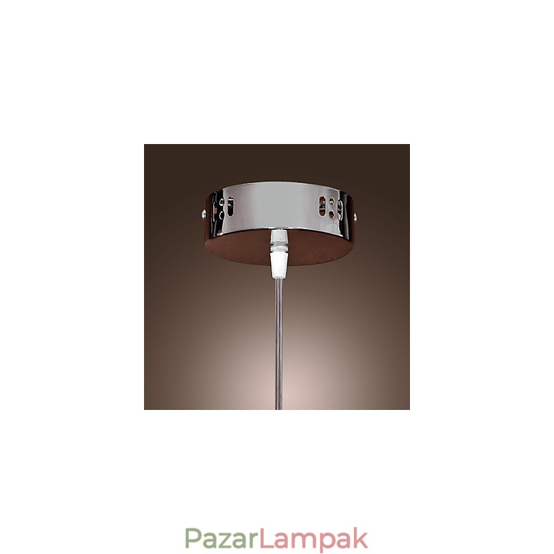 Modern, kortárs földgömb mini stílusú, galvanizált fém függőlámpa