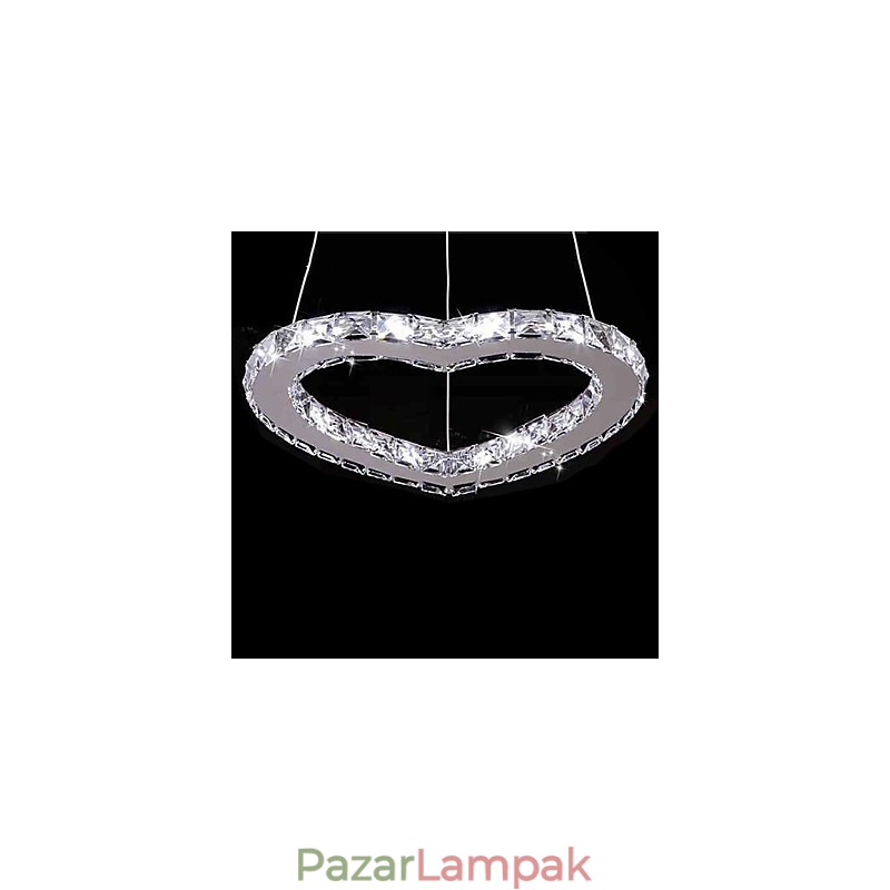 Modern modern kristály króm fém csillár