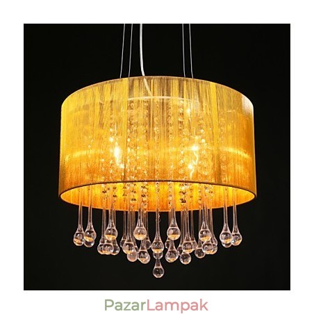 Dobfüggő modern 4 fényű tekercses lámpaernyő kristálycsillár csillár modern minimalista dizájn Dobfüggő modern 4 fényű tekercses lámpaernyő kristálycsillár csillár modern minimalista dizájn