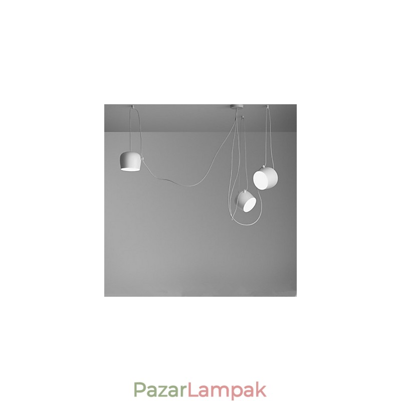 Modern, kortárs festésű fém függőlámpa