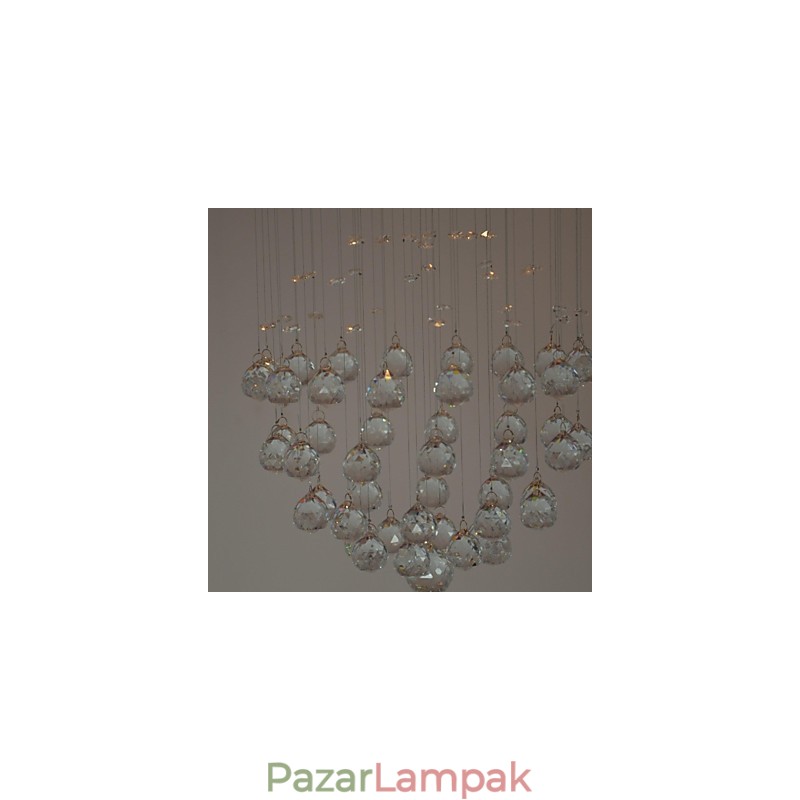 Hagyományos klasszikus kristály króm fém süllyesztett tartó