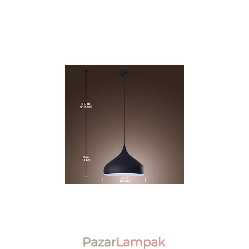 Modern, kortárs retro tál mini stílusú festményfüggő lámpa