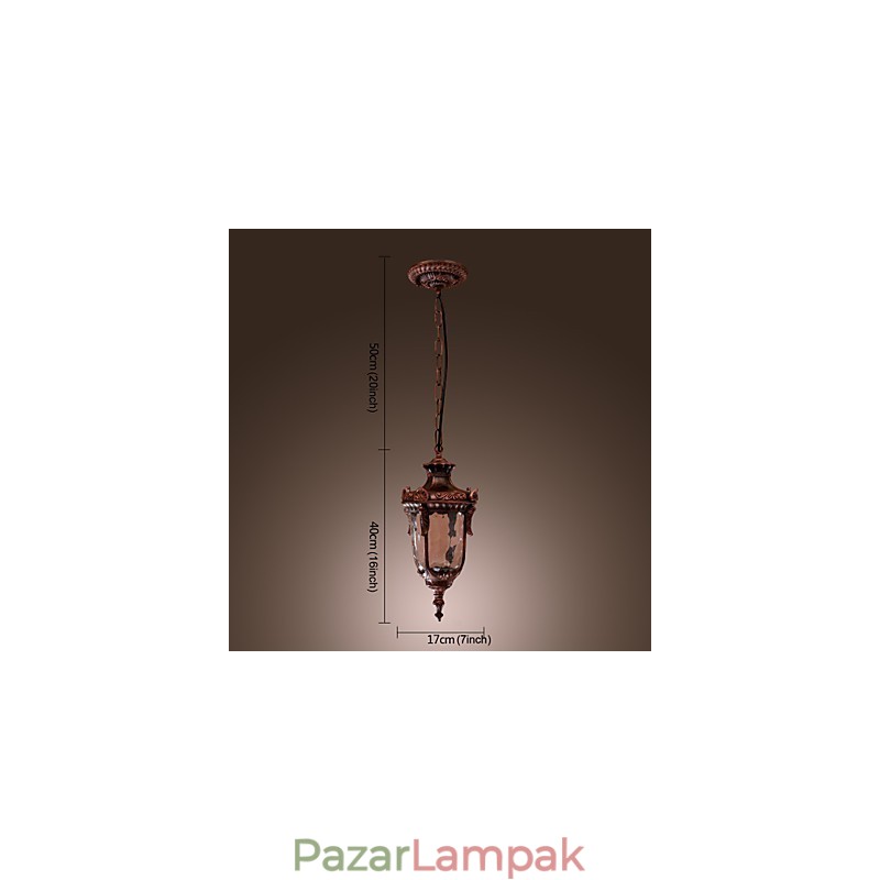 Antik ihletésű függőlámpa 1 lámpával