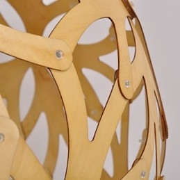 Retro Country fa bambusz függőlámpa