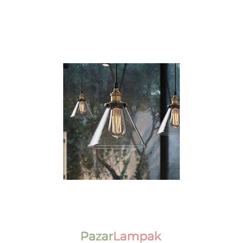 Retro egyszerű üveg medál