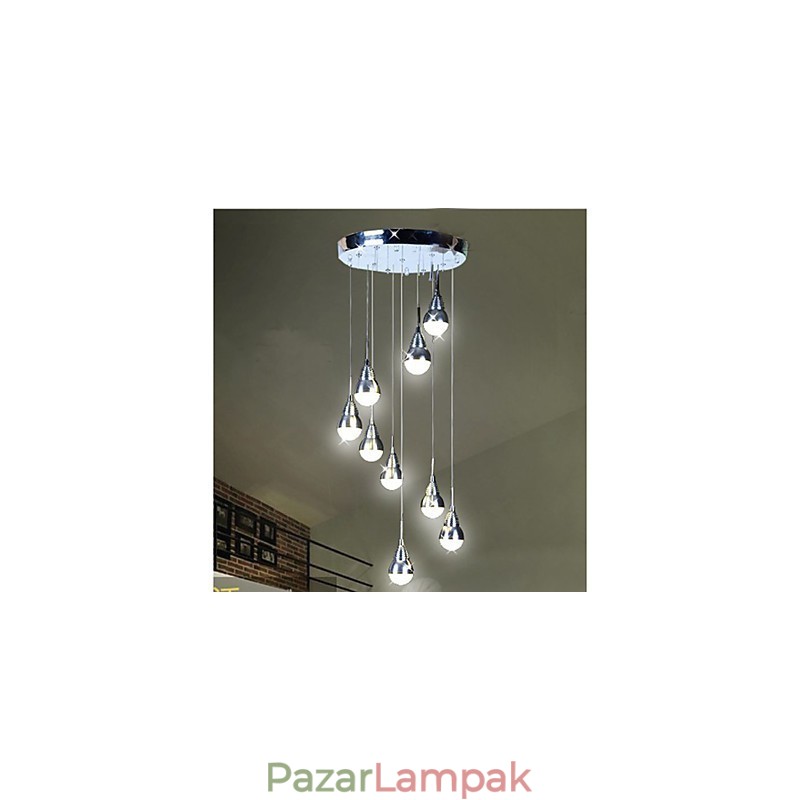 Lámpák és Lámpák Lépcső Stage 9 fej mennyezeti lámpa