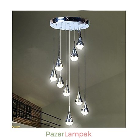 Lámpák és Lámpák Lépcső Stage 9 fej mennyezeti lámpa