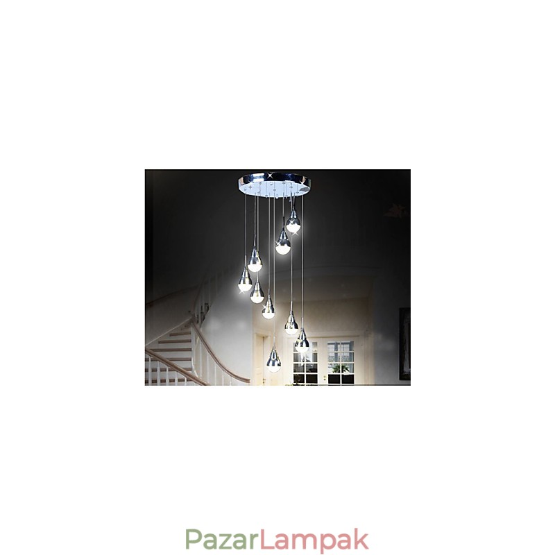 Lámpák és Lámpák Lépcső Stage 9 fej mennyezeti lámpa