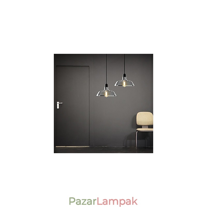 Vintage galvanizált függőlámpa garázs