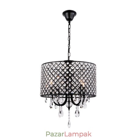 Modern kortárs dobkristály krómcsillár Modern kortárs dobkristály krómcsillár