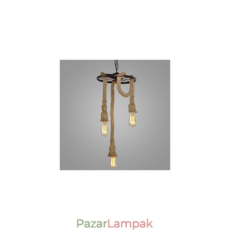 Retro mini stílusú galvanizált fém függőlámpa