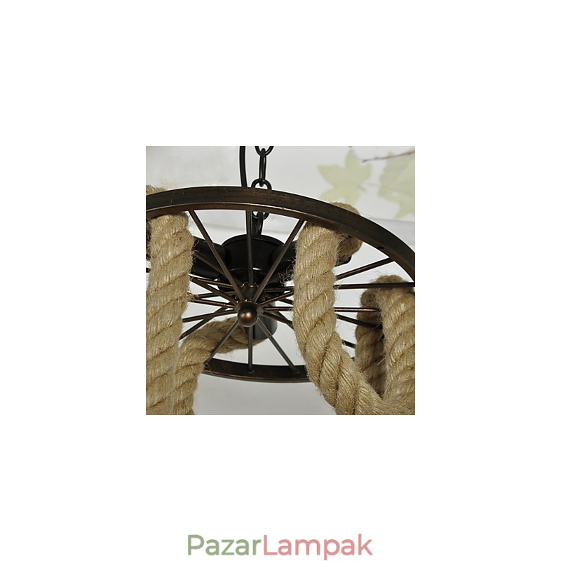 Retro mini stílusú galvanizált fém függőlámpa