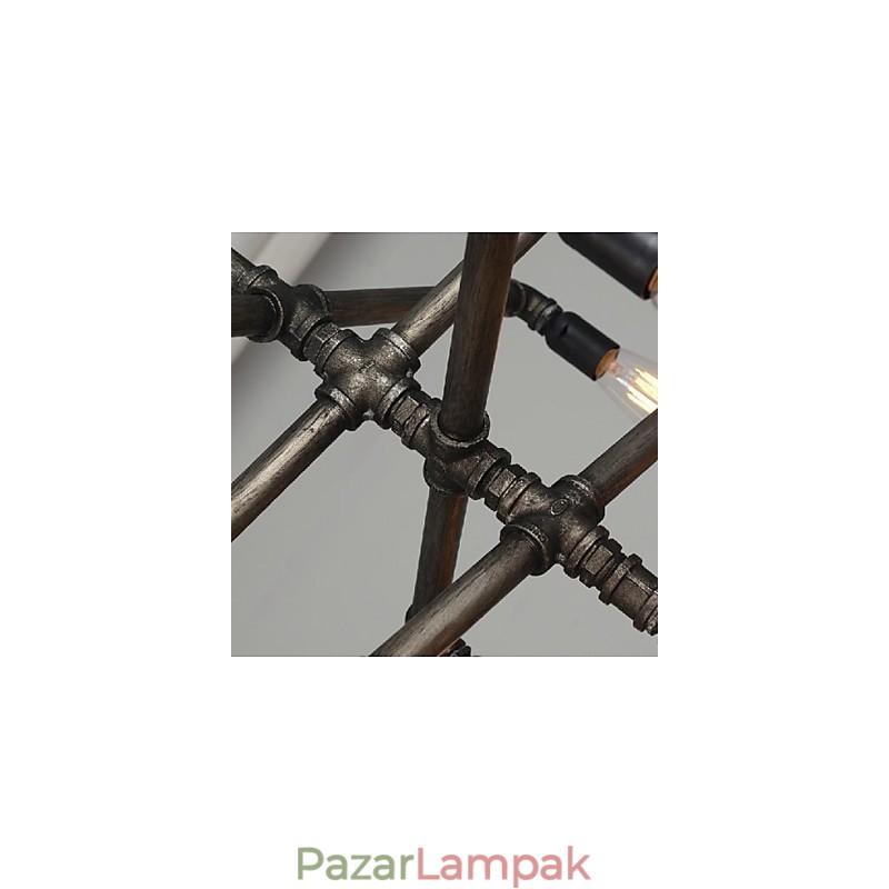 Hagyományos klasszikus vintage retro lámpás country festés fém függőlámpa