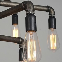 Hagyományos klasszikus vintage retro lámpás country festés fém függőlámpa