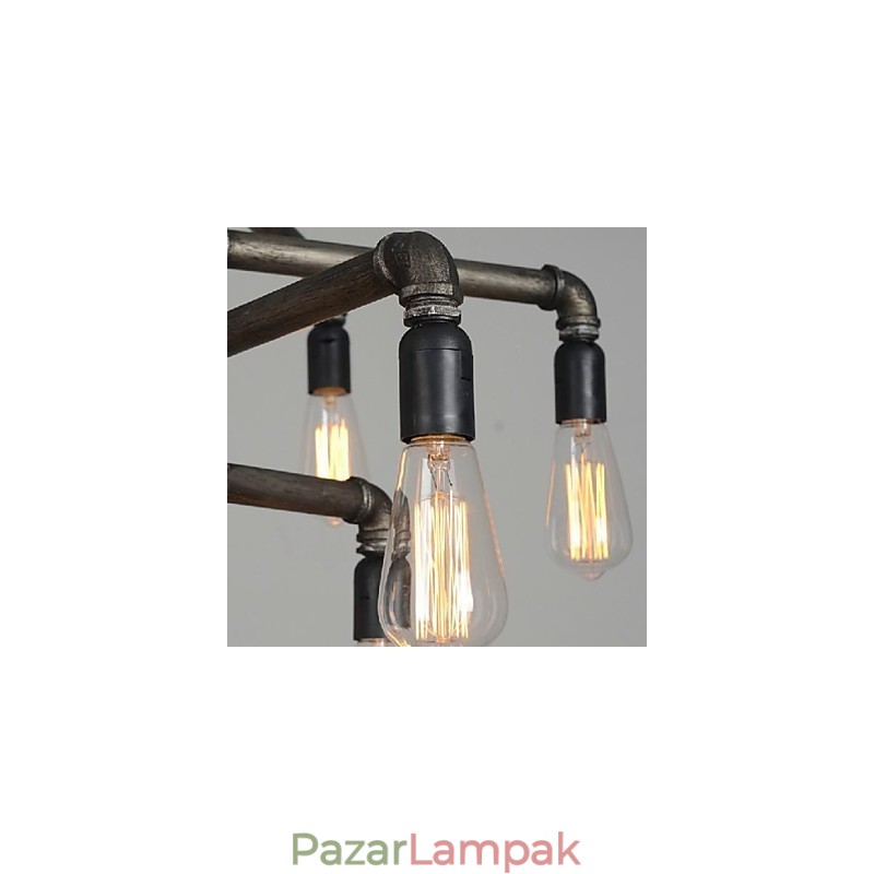 Hagyományos klasszikus vintage retro lámpás country festés fém függőlámpa