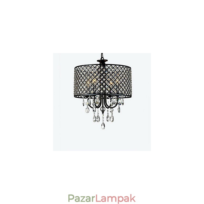 Modern kortárs dobkristály krómcsillár