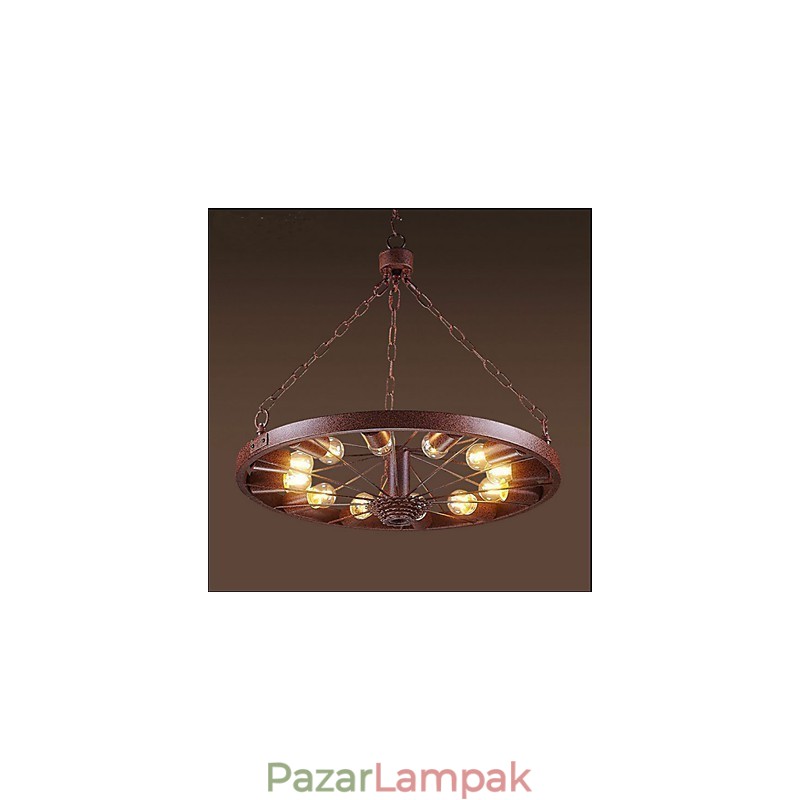 Retro kerekes függő a régi ipari függőlámpához