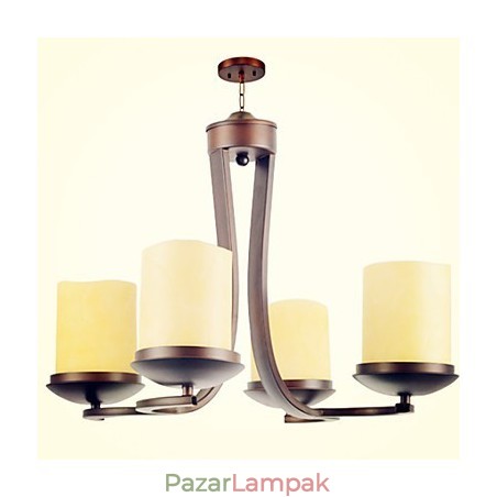 Hagyományos klasszikus Retro mini stílusú festmény fémcsillár Hagyományos klasszikus Retro mini stílusú festmény fémcsillár