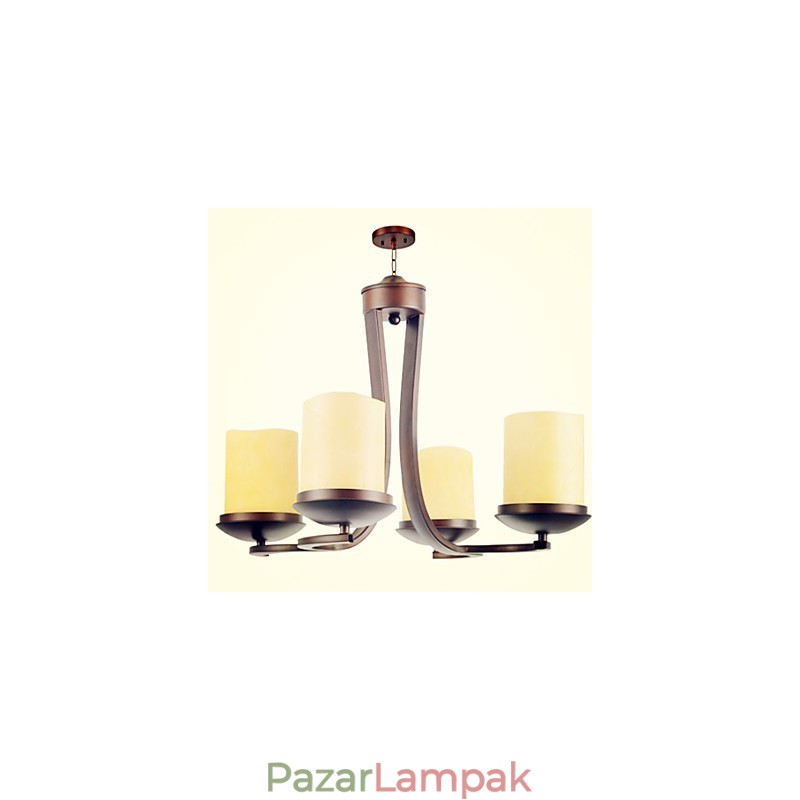 Hagyományos klasszikus Retro mini stílusú festmény fémcsillár