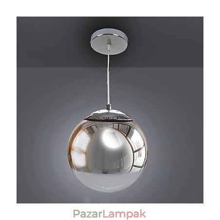 Modern, kortárs földgömb mini stílusú, galvanizált függőlámpa Modern, kortárs földgömb mini stílusú, galvanizált függőlámpa