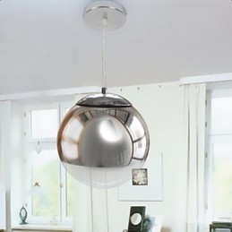 Modern, kortárs földgömb mini stílusú, galvanizált függőlámpa