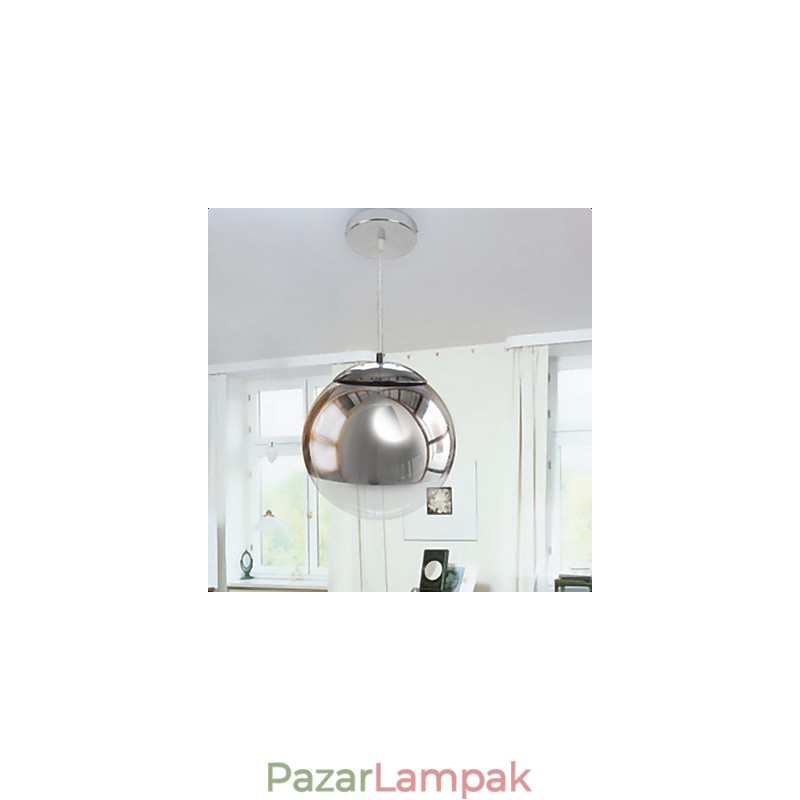 Modern, kortárs földgömb mini stílusú, galvanizált függőlámpa