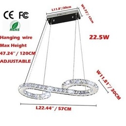 Modell Függeszték Modern Crystal lámpák Világítás Luxus mennyezeti lámpatestek