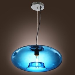 Függeszték Modern design Kék üveg izzóval