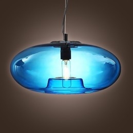 Függeszték Modern design Kék üveg izzóval