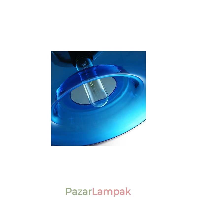 Függeszték Modern design Kék üveg izzóval