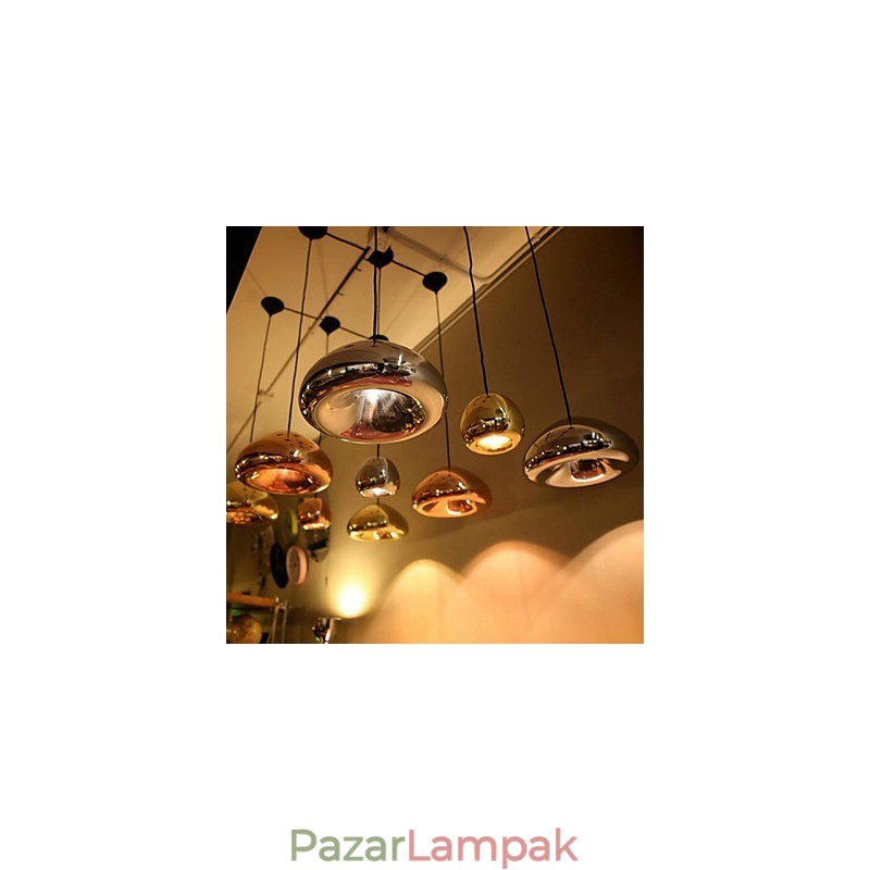 Modern, kortárs festésű fém függőlámpa