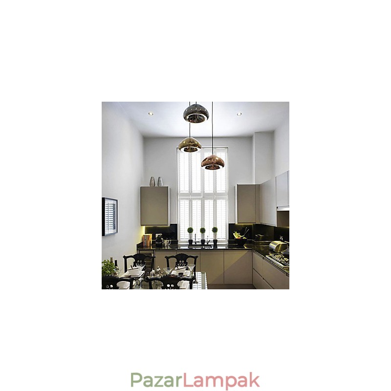Modern, kortárs festésű fém függőlámpa