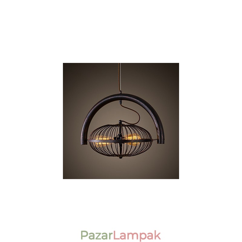 Retro klasszikus fém mennyezeti ventilátor lámpák Egyszerű függőlámpák Cafe függőlámpa