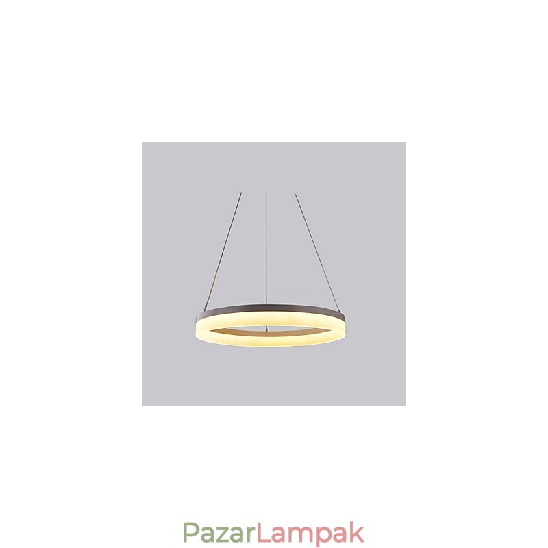 1 gyűrű 3 gyűrű Art Deco csillár 60 cm függesztett lámpa 36 W