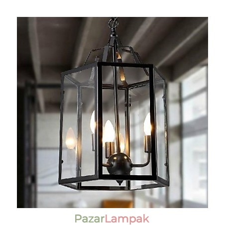 Hagyományos klasszikus Vintage Retro Lámpás Country mini stílusú festmény fém függesztékes világítás Hagyományos klasszikus Vintage Retro Lámpás Country mini stílusú festmény fém függesztékes világítás
