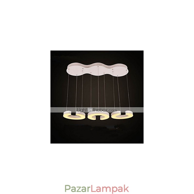 Három C típusú akril csillár