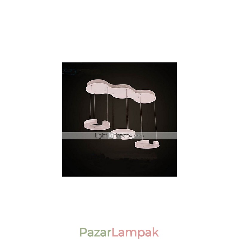 Három C típusú akril csillár