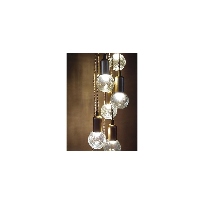 Hagyományos Klasszikus Rusztikus Lodge Vintage Retro Lámpás Dob Country Globe Mini Stílusú Festés Üveg Függeszték