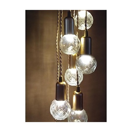 Hagyományos Klasszikus Rusztikus Lodge Vintage Retro Lámpás Dob Country Globe Mini Stílusú Festés Üveg Függeszték