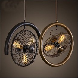 Retro Industrial Wind lámpa ventilátor függőlámpa amerikai stílusú