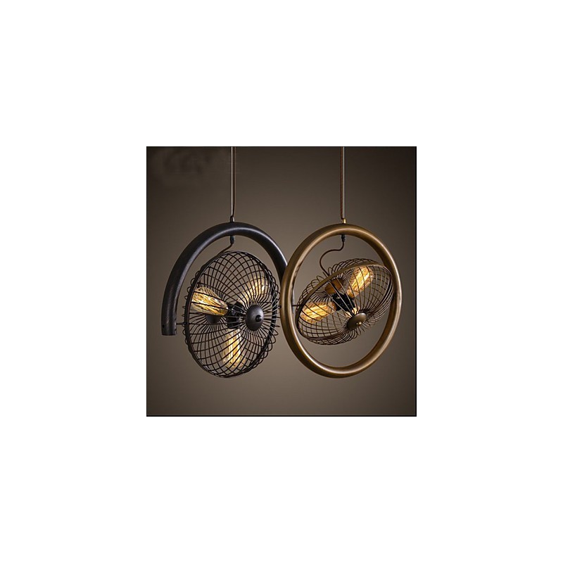 Retro Industrial Wind lámpa ventilátor függőlámpa amerikai stílusú