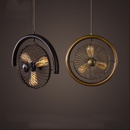 Retro Industrial Wind lámpa ventilátor függőlámpa amerikai stílusú