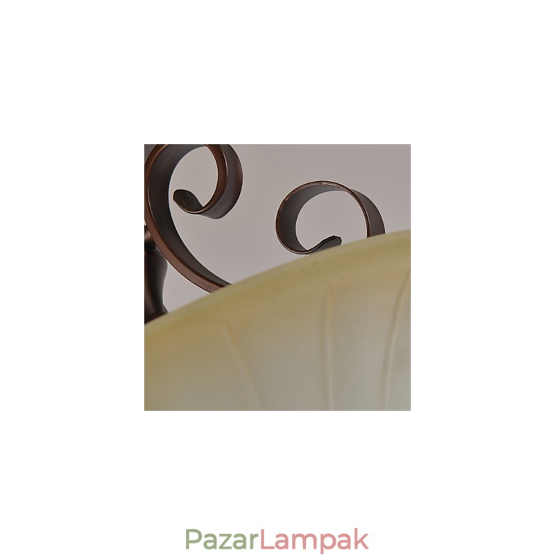 Rusztikus Lodge Vintage mini stílusú festmény fém függőlámpa