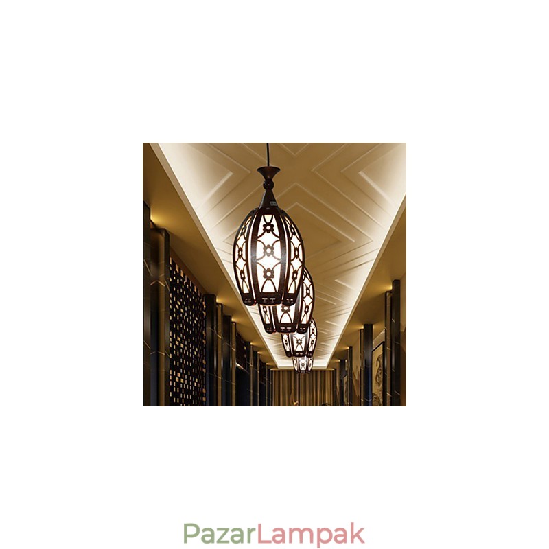 Kortárs és szerződéses kreatív fa étkező függőlámpa lámpa