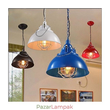 A fém vas lámpa egyfejű csillár