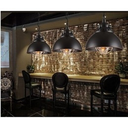 A fém vas lámpa egyfejű csillár