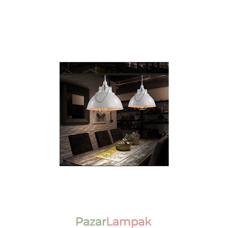 A fém vas lámpa egyfejű csillár