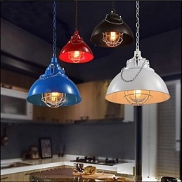 A fém vas lámpa egyfejű csillár