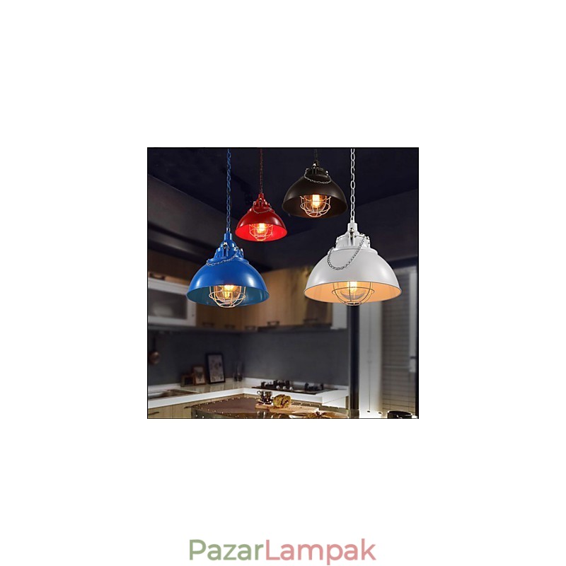 A fém vas lámpa egyfejű csillár