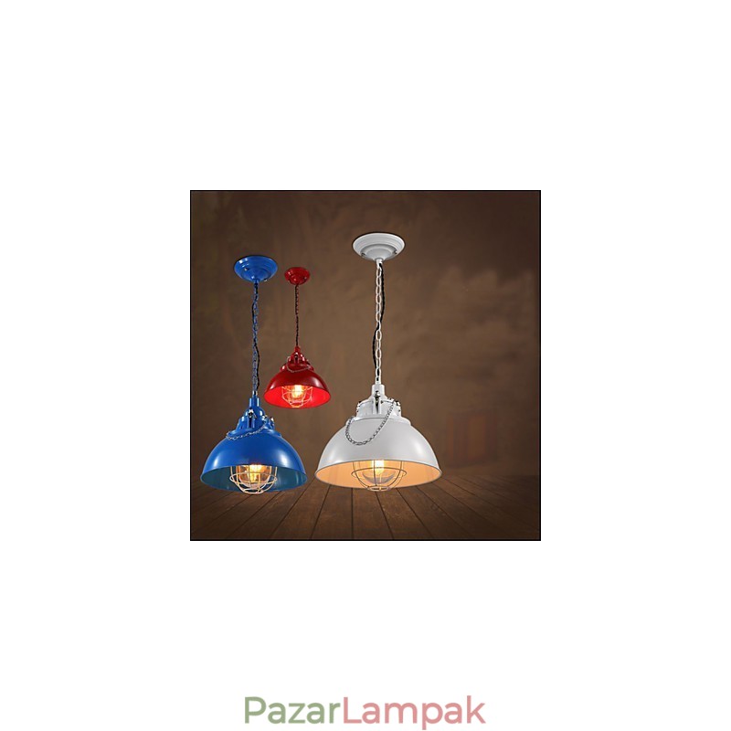 A fém vas lámpa egyfejű csillár